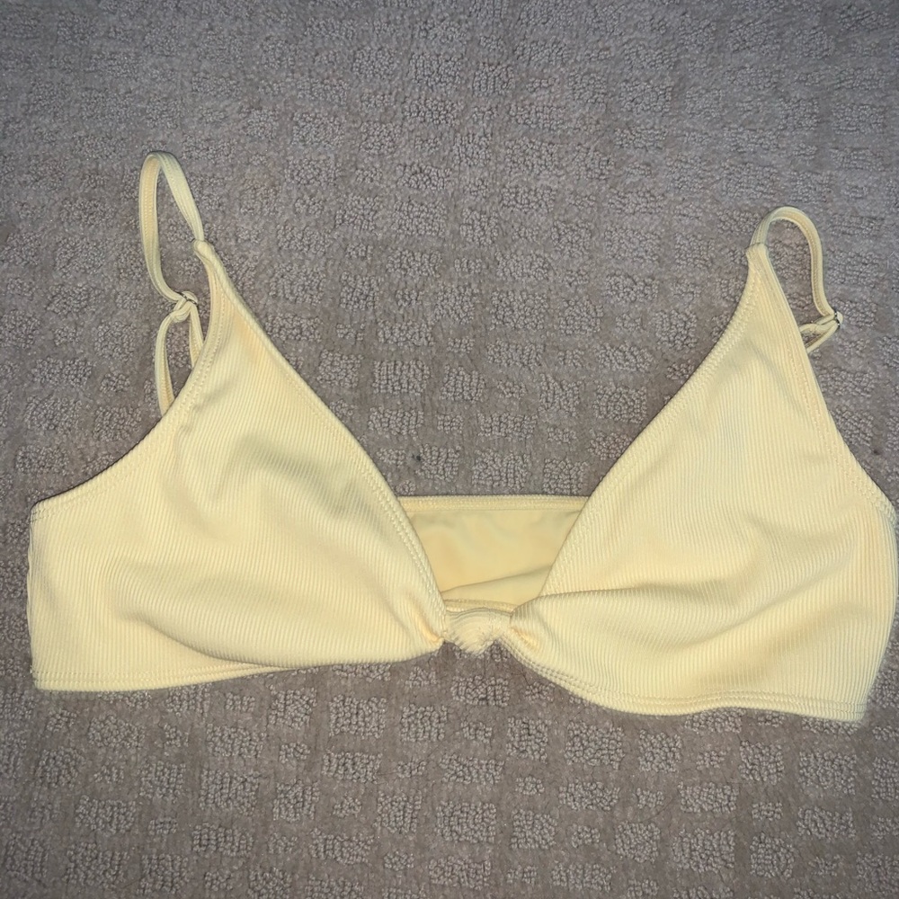 Light yellow bikini top